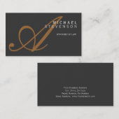 Trendy Schattig Plain Chic Attorney Visitekaartje (Voorkant / Achterkant)