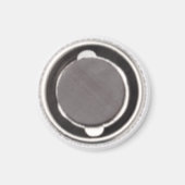 Trendy Schattig Plain Monogram Initiaal Naam Magneet (Achterkant)