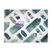 Trendy Schattige groen fluoriet kristal stenen pat