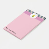 Trendy schattige moderne girly bij post-it® notes (Schuin)
