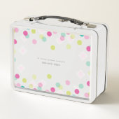 TRENDY schattige polka stip confetti patroon roze (Achterkant)