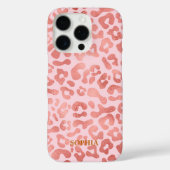 Trendy Schattige roze luipaardpatroon gepersonalis Case-Mate iPhone Case (Achterkant)
