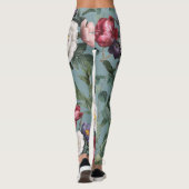 Trendy schattige vrouwelijke romantische luxe blau leggings (Achterkant)