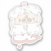 Trendy Schattigee حب Houb liefde in het Arabisch Sticker (Voorkant)
