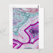 Trendy Schattigee Agaat Geode Briefkaart (Voorkant / Achterkant)