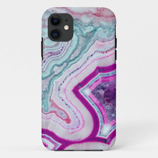 Trendy Schattigee Agaat Geode Case-Mate iPhone Case (Achterkant)