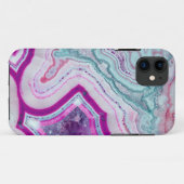 Trendy Schattigee Agaat Geode Case-Mate iPhone Case (Achterkant (horizontaal))