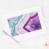 Trendy Schattigee Agaat Geode Rechthoekige Sticker (Envelop)