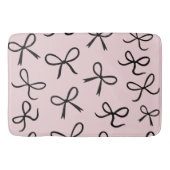 Trendy Schattigee Little Black Bows Pink Badmat (Voorkant)