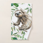Trendy Schattigee luiaard in een boom Bad Handdoek (Handdoek)