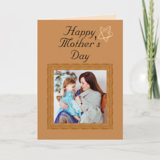 Trendy Schattigee Moederdag Kaart Aangepaste foto 