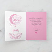 Trendy Schattigee Paarse Moederdag Kaart Custom Ph (Binnen)