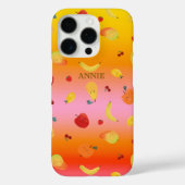 Trendy Schattigee Tie Dye Geel Sinaasappel Fruit P Case-Mate iPhone Case (Achterkant)