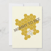 Trendy & Schattigee Waterverf Gold Bee Hive Baby s Kaart (Achterkant)