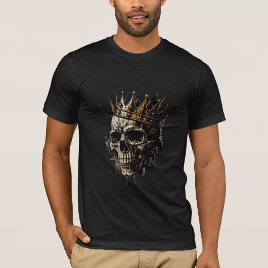 Trendy Schedel T-Shirt Prints voor Mode Liefhebber (Voorkant)