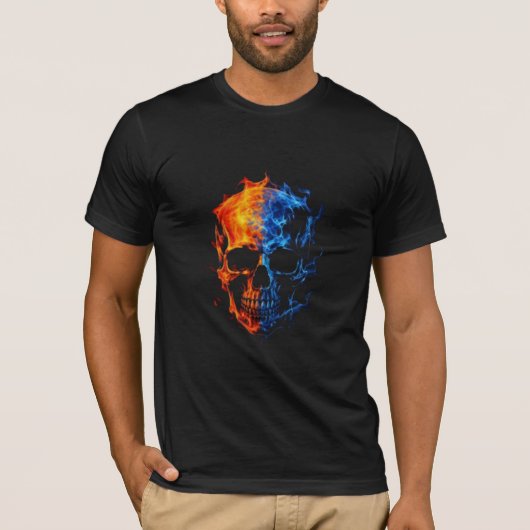 Trendy Schedel T-Shirt Prints voor Mode Liefhebber (Voorkant)