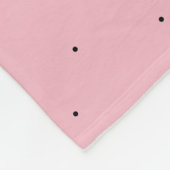 Trendy Schets van de Lama & Zwart Stip met de Naam Fleece Deken (Hoek)