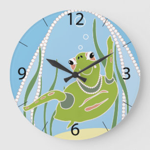 Trendy Schildpad Grote Klok