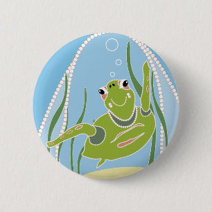 Trendy Schildpad Ronde Button 5,7 Cm
