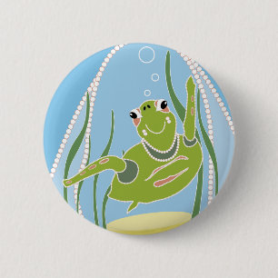 Trendy Schildpad Ronde Button 5,7 Cm