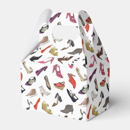 Trendy schoenen feest bedankdoosjes (Achterkant)