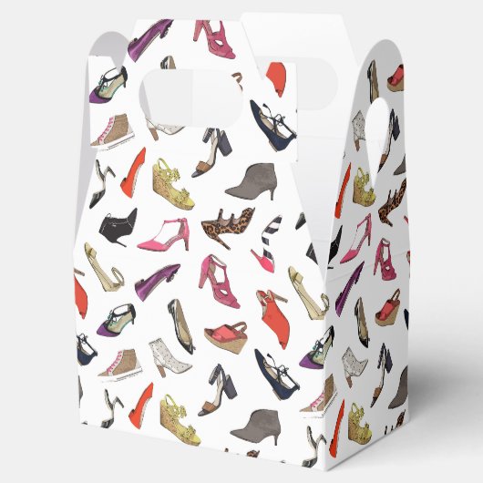Trendy schoenen feest bedankdoosjes (Geopend)