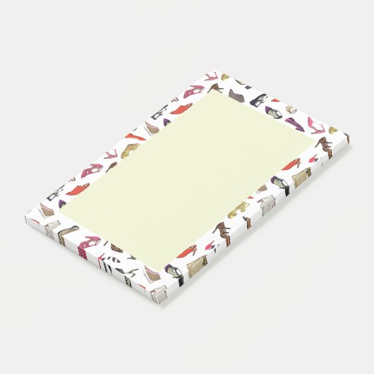 Trendy schoenen Post-it notes (Schuin)