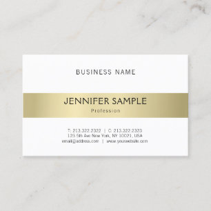 Trendy Schoon Eenvoudig Elegant Goud Modern Design Visitekaartje