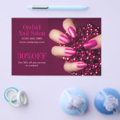 Trendy schoonheidssalon SPA nagelsalon prijstafels Flyer (Enkel)