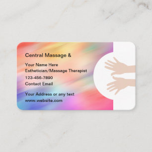 Trendy schoonheidsspecialiste therapeutische visit visitekaartje