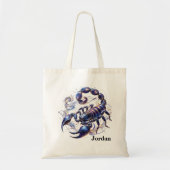 Trendy Schorpioen Waterverf Zodiac Design Tote Bag (Voorkant)