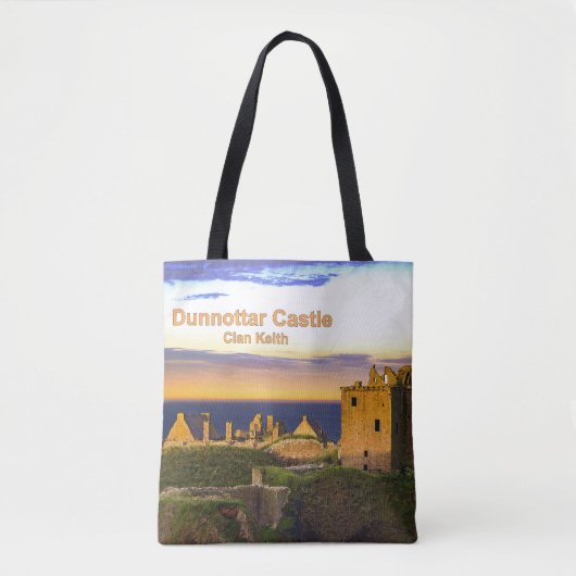 Trendy Schotlands Dunnottar Castle - Clan Keith Tote Bag (Voorkant)