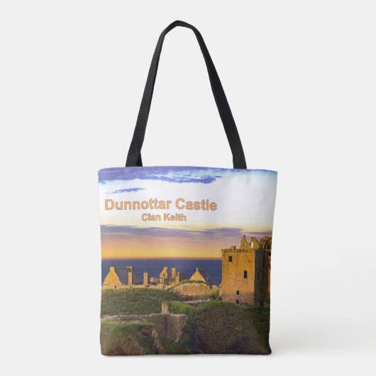 Trendy Schotlands Dunnottar Castle - Clan Keith Tote Bag (Achterkant)