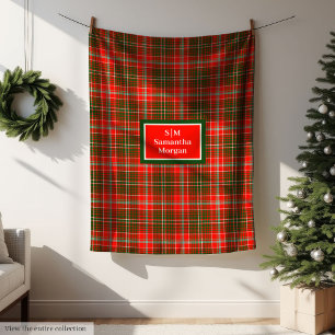 Trendy Schotse deken gepersonaliseerd kerstcadeau