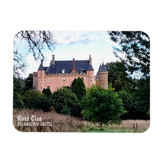 Trendy Scottish Ross Clan's Balnagown Castle Magneet (Horizontaal)
