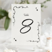 Trendy Scribble Doodle Script Wedding Kaart