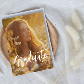 Trendy Script | Aankondiging van twee foto-Afstude