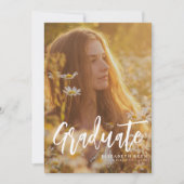 Trendy Script | Aankondiging van twee foto-Afstude (Voorkant)