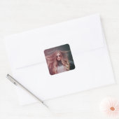 Trendy Script Afstudeercadeau Vierkante Sticker (Envelop)