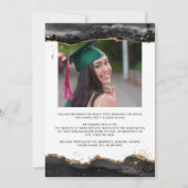 Trendy Script Arch Black Gold 2-foto's Aankondiging (Achterkant)