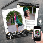 Trendy Script Arch Black Gold 2-foto's Aankondiging