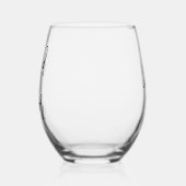 Trendy Script "Bruidsmeisje" Persoonlijk Wijnglas Zonder Voet (Links)
