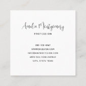 Trendy Script + Dongle-sjabloon voor visitekaartje (Achterkant)