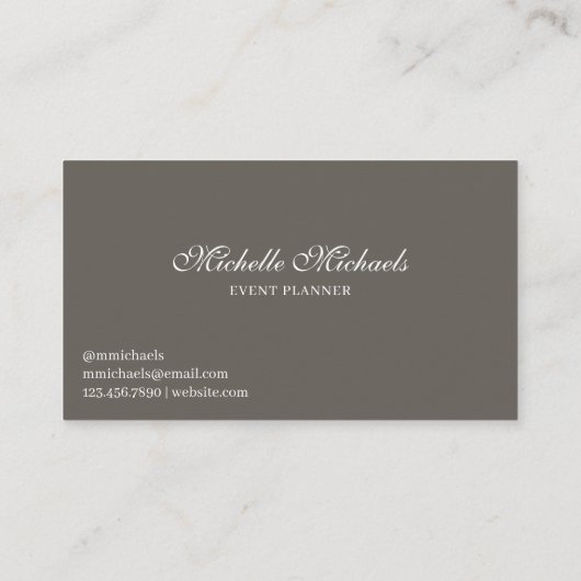 Trendy Script Floral Burnt Oranje Flower Visitekaartje (Achterkant)