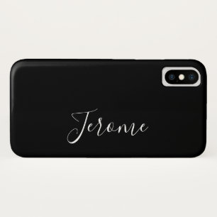 Trendy Script Font (zwart) Case-Mate iPhone Case