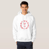 Trendy Script Happy New Year Hoody - sweatshirt (Voorkant volledig)