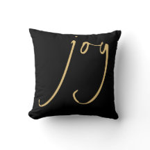 Trendy Script Joy Kerstmis Black