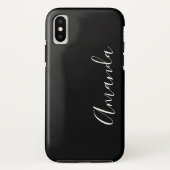 Trendy Script Lettertype (Zwart) Case-Mate iPhone Case (Achterkant)