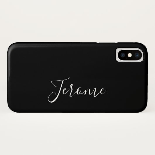 Trendy Script Lettertype (Zwart) Case-Mate iPhone Case (Achterkant (horizontaal))