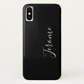 Trendy Script Lettertype (Zwart) Case-Mate iPhone Case (Achterkant)